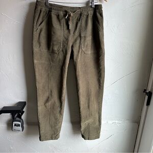 Orvis Olive Corduroy Pants Earthy Gorpcore Utility Drawstring Cozy Heritage 8